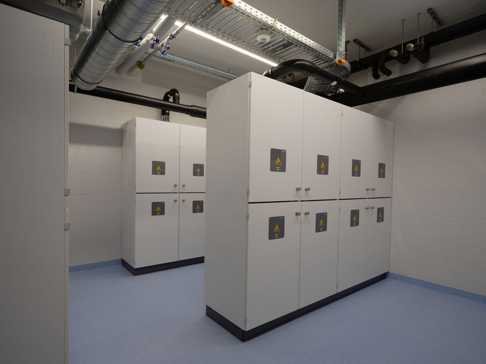 Chemical waste room