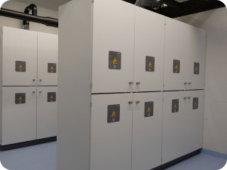 Chemical waste room