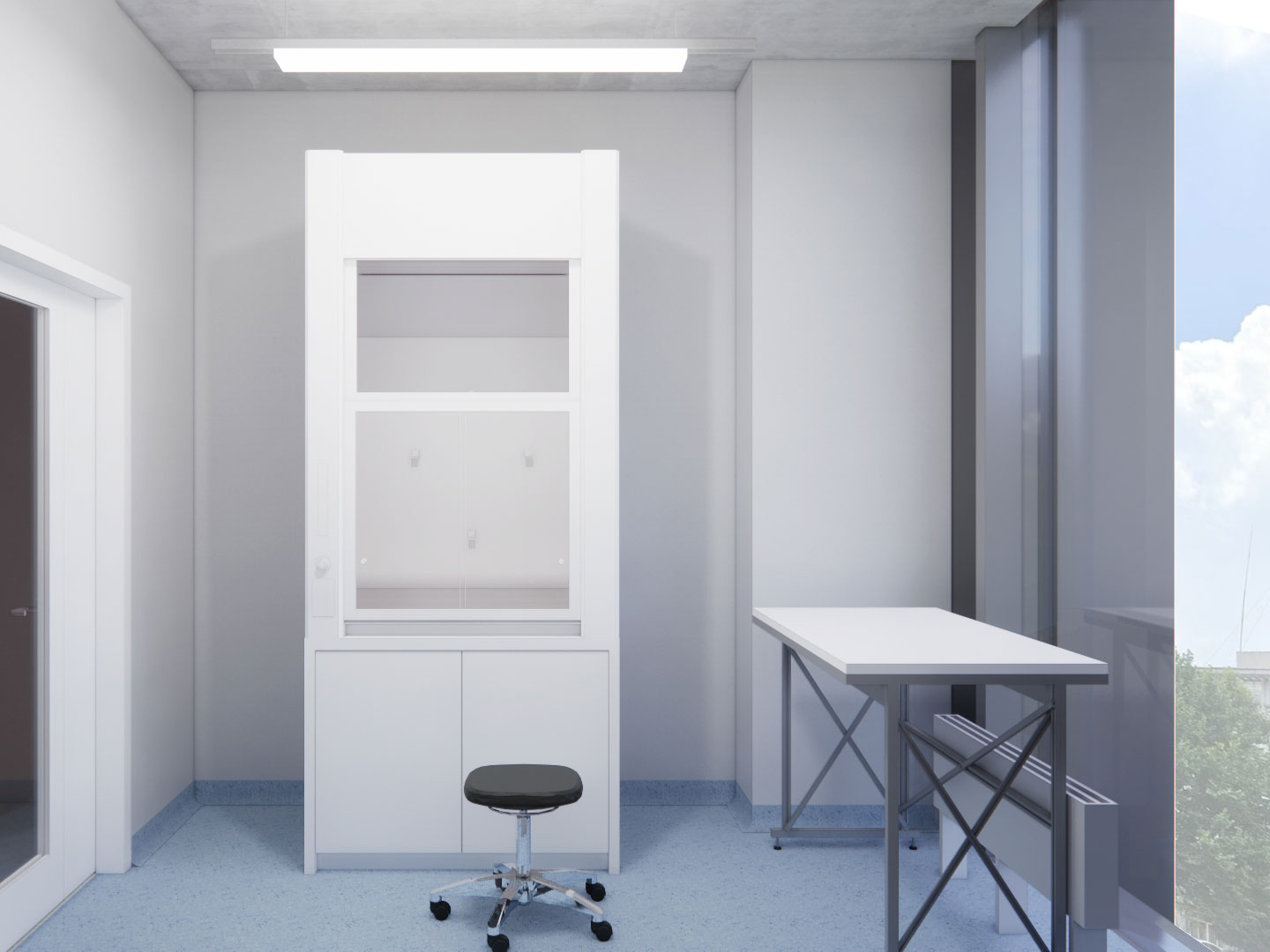 Fume hood room